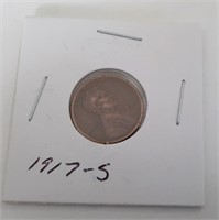 1917-S Lincoln Wheat Penny