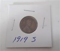 1919-S Lincoln Wheat Penny