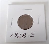 1928-S Lincoln Wheat Penny