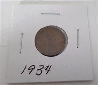 1934 Lincoln Wheat Penny