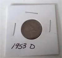 1953-D Lincoln Wheat Penny