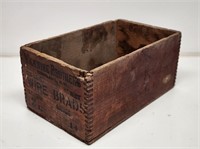 Wooden Wickwire Brothers Wooden Crate
