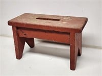 Small Primitive Wooden Stool