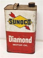 Sunoco Diamond Motor Oil Can