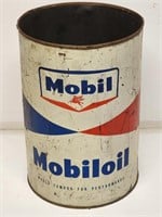 Mobiloil 5 Quart Metal Oil Can