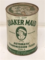 NOS Quaker Maid 1 Quart Transmission Fluid Can