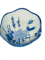 18 CENTURY CHINESE BLUE AND WHITE DISH PORCELAIN