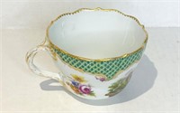German Meissen Hand Painted Porcelain Cup