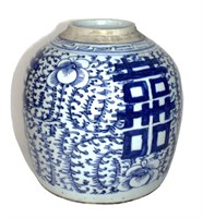 Blue White Qing Dynasty Chinese Porcelain Vase