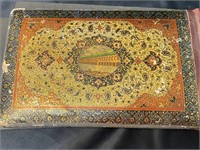 qajar persain album cover 19th century miniature