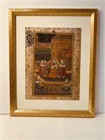 19 TH Hand painted Calligraphy Miniature MUGHAL