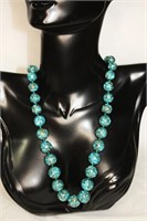 Turquoise necklace with Gold Inclusions