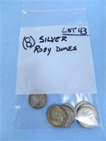 Bag of (8) Rosy Dimes (Silver)