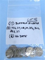 Bag of (17) Buffalo Nickels - 1926, 1927, 1928,