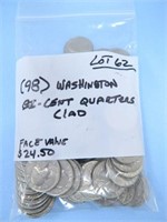 Bag of (98) Washington Bi-Cent Quarters Clad -
