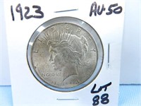 1923 Peace Dollar AU-50