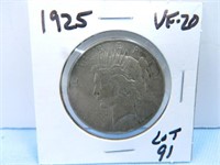 1925 Peace Dollar VF-20