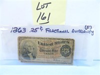 1863 25-cent Fractional Currency Bill - F