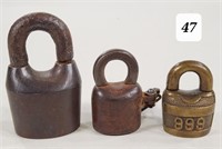Early Scandinavian Iron & Brass Padlocks