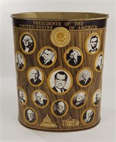 1969 Presidents of The U.S. Tin Waste Container
