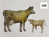 DeLaval Tin Die Cut Cow & Calf