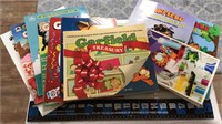 Garfield collection assorted color books and