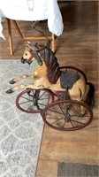 Vintage horse trike decor