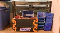 Plastic organizers with metal shelves
