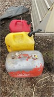 1 6 gallon metal gas can, 1-5 gallon diesel and 1