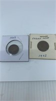 1903 and 1905 INDIAN HEAD CENT