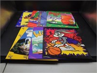 Vintage Lot of Looneytunes school Folders