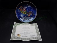 "What's Up Santa?" Collectors Plate with COA