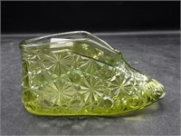 Olde Virginia Glass, Fenton Green Glass Shoe