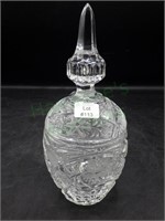 Cut Glass Crystal Covered Candy Dish