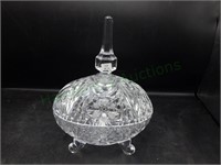 Crystal Glass Candy dish with lid