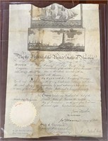 Scallop Top Ship's Passport signed by James Madiso
