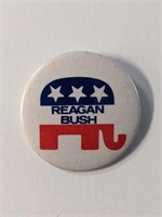 Reagan Bush  Campaign Pin