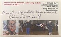 JFK Death Watch Edward M. Buff signed Card