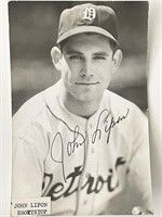 Detroit Tigers John Lipon signed photo