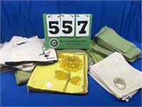 Beautiful Lot of Soft Green Table Linens