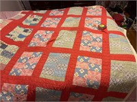 Multicolored Quilt approx. 64”x74”