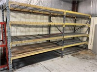 Pallet racking 3-8foot sides and 16 beams 98 1/2.