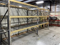 Pallet racking 3/8 foot sides and 12- 98 1/2