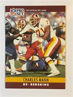 CHARLES MANN 1990 PRO SET CARD