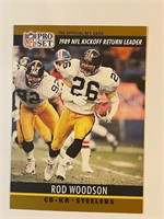 ROD WOODSON 1990 PRO SET CARD