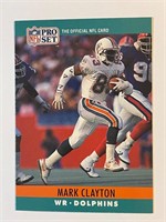 MARK CLAYTON 1990 PRO SET CARD