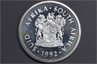 1 ozt Silver .925 1992 2 Rand South Africa