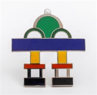 Ettore Sottsass For ACME Postmodern 'Trono' Brooch