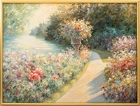 Signed Impressionistic Landscape Oil on Canvas