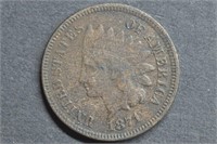 1871 Indian Head Cent Bold N